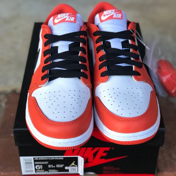Air Jordan Retro 1 Low OG Shattered Backboard SBB GS Size 6.5Y / 8 Wmns - Picture 4 of 11